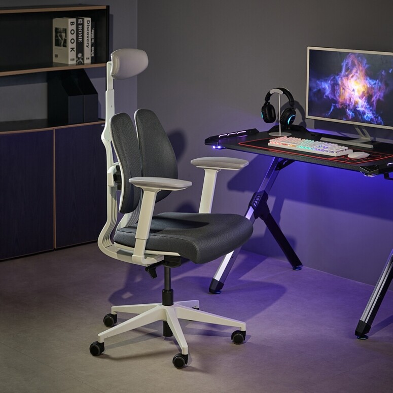 듀오백,[무료시공] 듀오백 게임즈 DX2-CW 컴퓨터 게이밍의자 DX2-HDA-CW