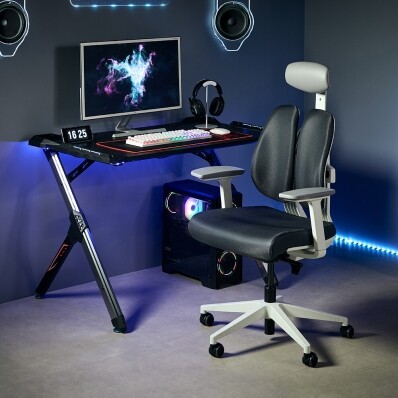 [무료시공] 듀오백 게임즈 DX2-CW 컴퓨터 게이밍의자 DX2-HDA-CW