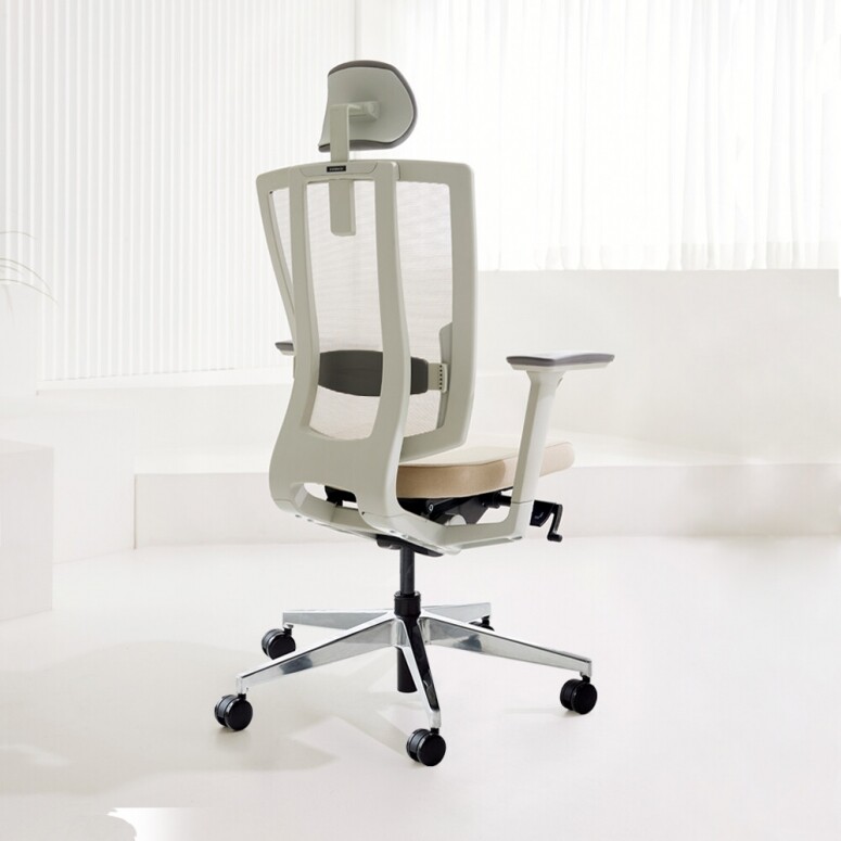 듀오백,듀오백 브라보 BR-200CW 알루미늄베이스 메쉬 컴퓨터 책상 의자