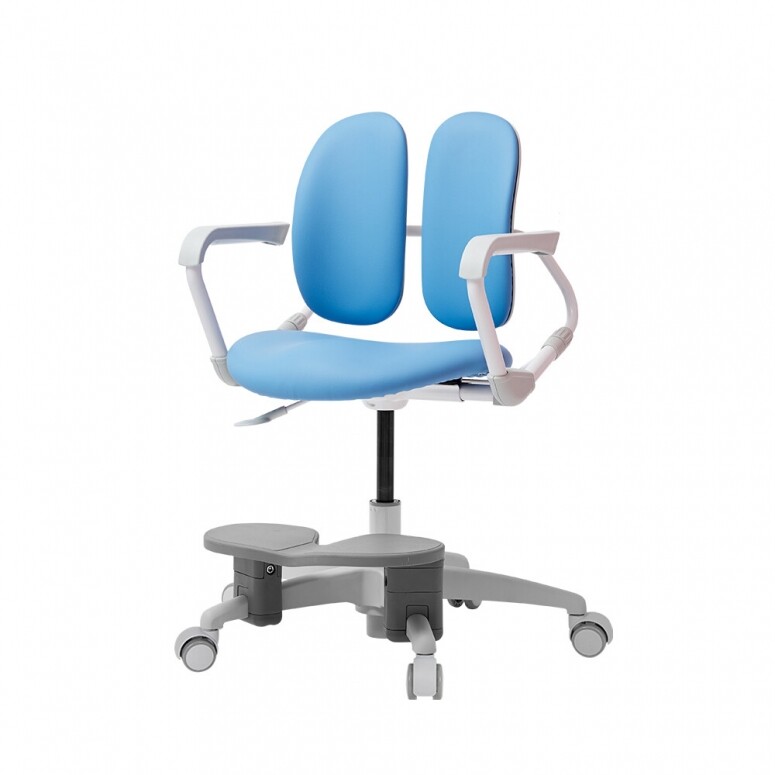 듀오백,[비노출]듀오백 밀키 MI-218 초등학생 어린이 책상 발받침 의자(중심봉&캐스터 옵션 선택 가능, 발받침 제공)