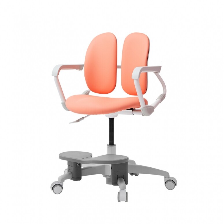 듀오백,[비노출]듀오백 밀키 MI-218 초등학생 어린이 책상 발받침 의자(중심봉&캐스터 옵션 선택 가능, 발받침 제공)